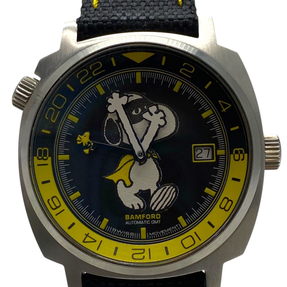 未使用 バンフォード ロンドン ピーナッツ 腕時計 GMT ウォッチ