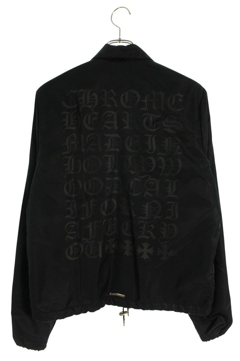 クロムハーツ RIGGINS FBRC 英字プリントナイロンコーチジャケット