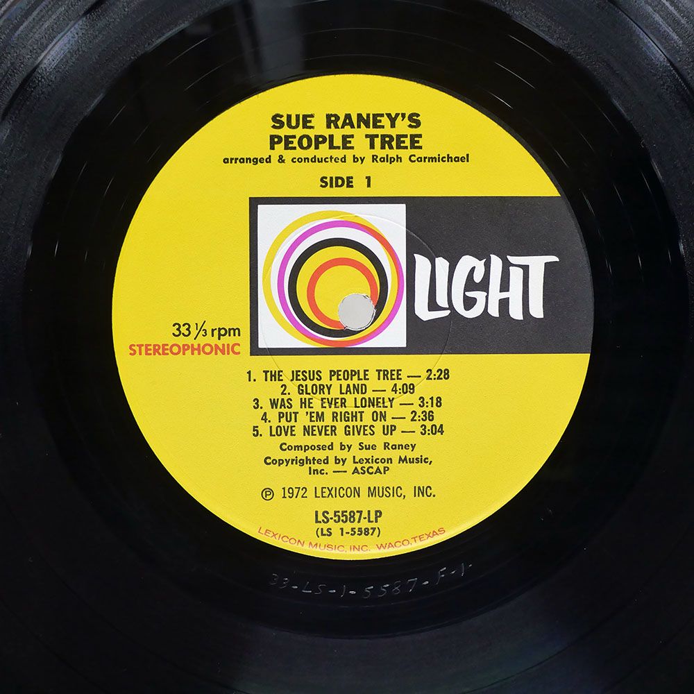 US盤 SUE RANEY/SUE RANEY'S PEOPLE TREE/LIGHT LS5587LP LP - メルカリ