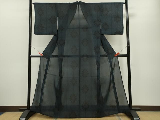 平和屋着物＊夏物 本場大島紬 夏大島 蟹 正絹 逸品 AABD4632jd 平和屋着物