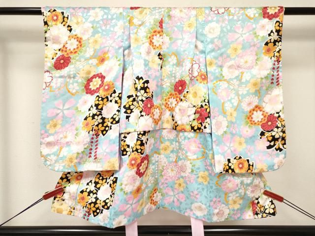 平和屋着物[]七五三 女の子 3歳 祝着 三つ身 長襦袢(単衣)・被布・