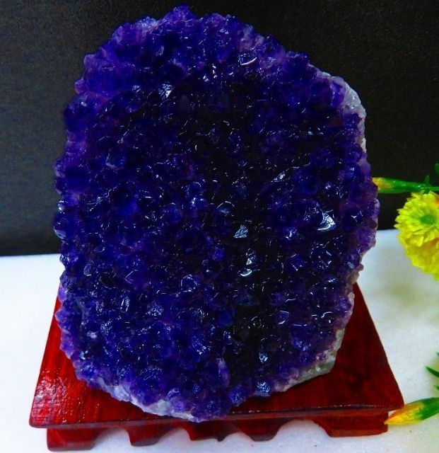 ウルグアイ産☆ 天然水晶☆絶品超濃い濃い超美しい☆アメジスト