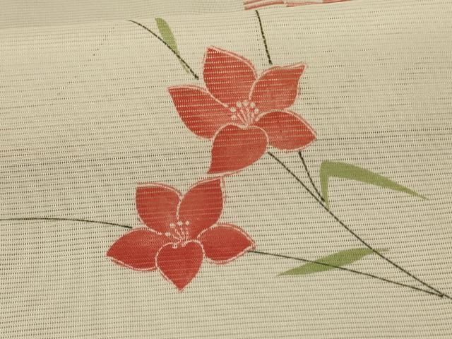 平和屋着物＊夏物　小紋　絽　舞花文　洗える着物　AABE7443jd 平和屋着物＊夏物 小紋 絽 草花文 洗える着物 AABE4758jd 【公式通販】