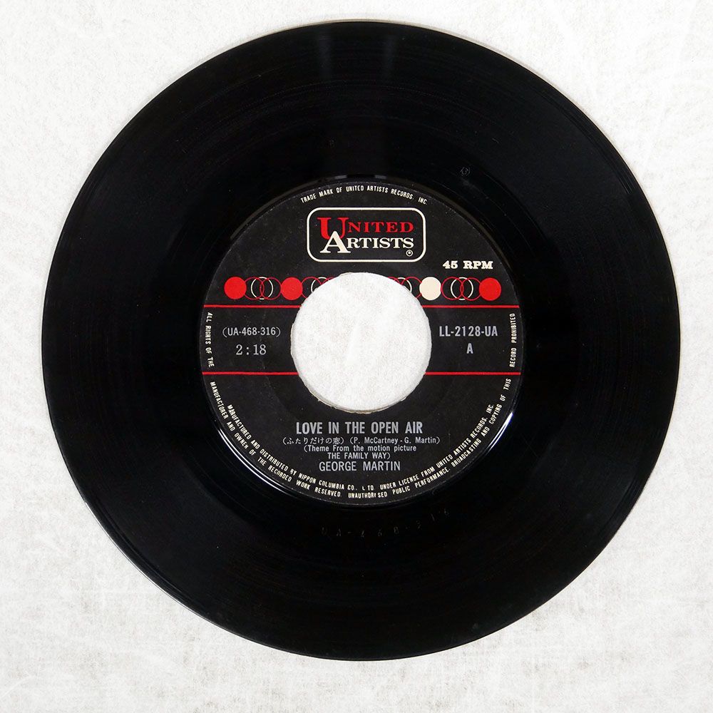 ジャンク 国内盤 ジョージマーティン楽団/LOVE IN THE OPEN AIR/UNITED