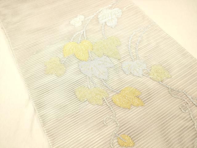 袋帯 平和屋2□綴れ 太鼓柄袋帯 地紙牡丹文 金糸 逸品 DAAF1747az