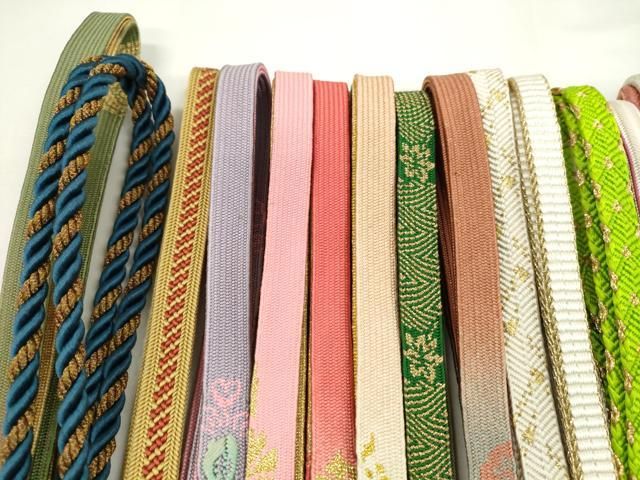 平和屋着物○和装小物 帯締め10本セット 手組紐 高麗組 八つ