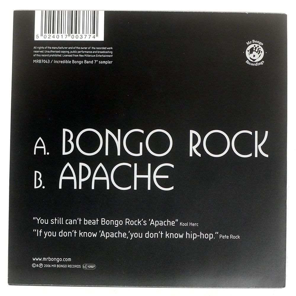 UK盤 INCREDIBLE BONGO BAND/BONGO ROCK/MR BONGO MRB7043 7 □ - メルカリ