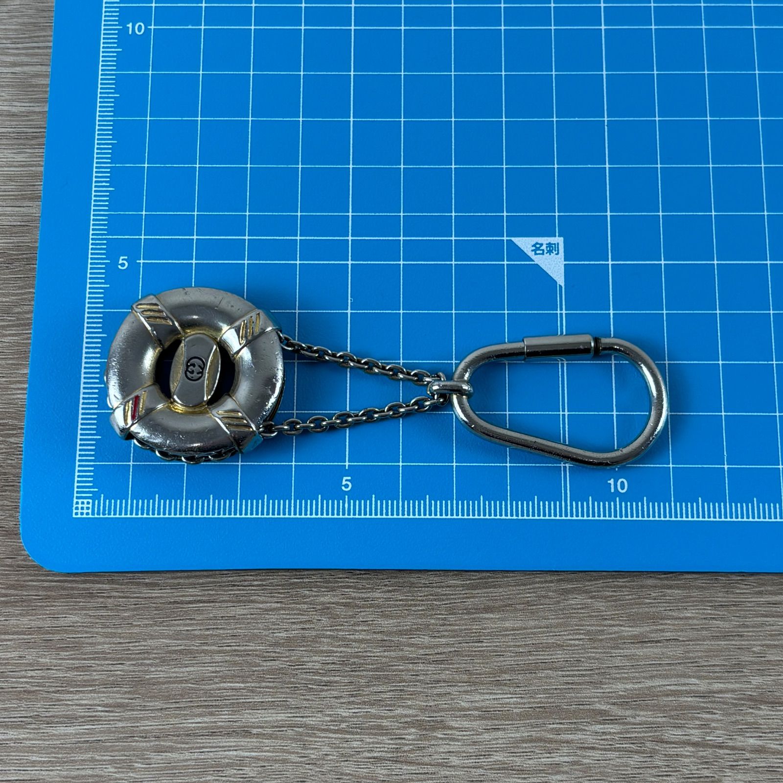 GUCCI グッチ キーホルダー キーリング チャーム シルバー メタル GG