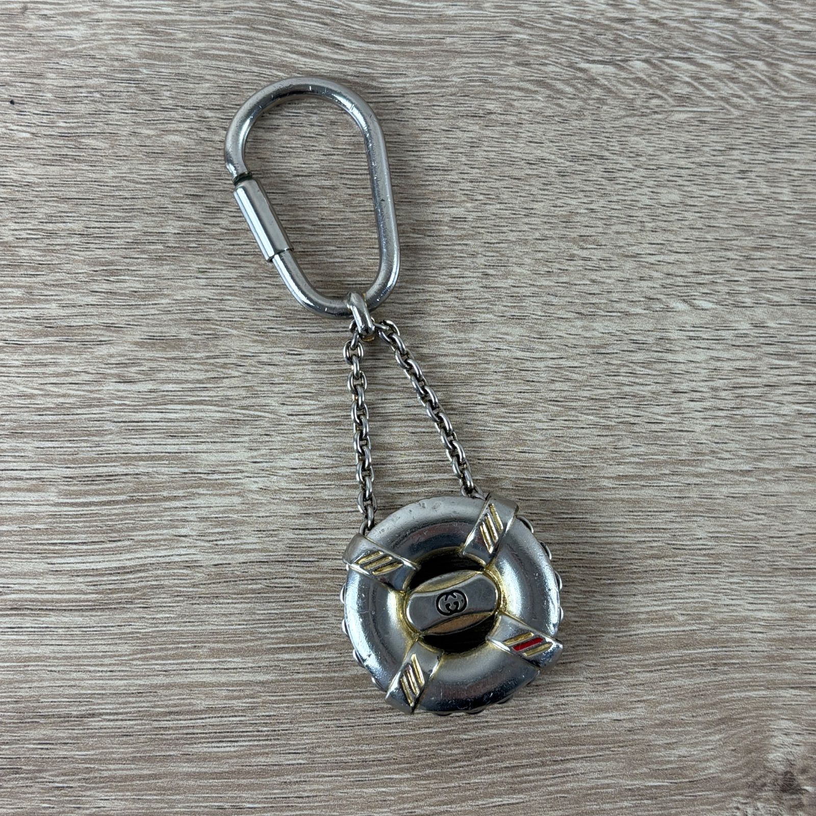GUCCI Gロゴ シルバー(925刻印あり)キーリング キーホルダー 美品❣️ GUCCI Gロゴ シルバー(925刻印あり)キーリング キーホルダー 美品❣️