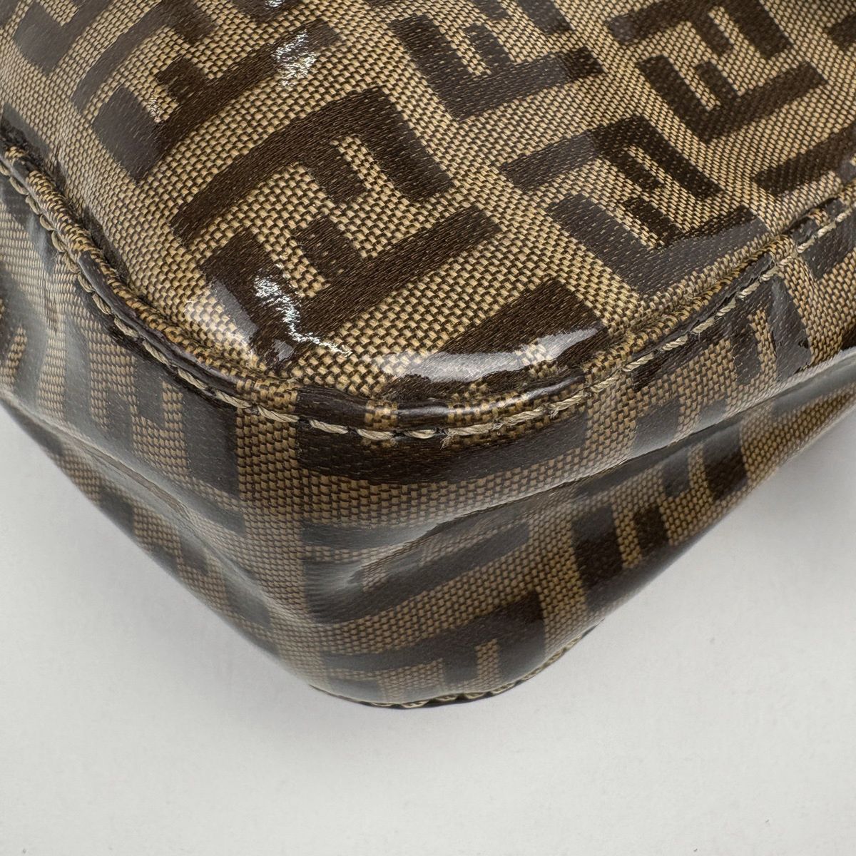 フェンディ FENDI ズッキーノ柄 マンマバゲット ハンドバッグ ワン 