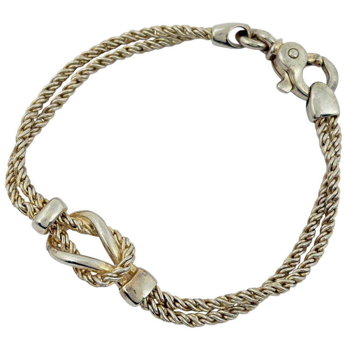 ティファニー TIFFANY&Co. ノット ダブルロープ ブレスレット 腕輪