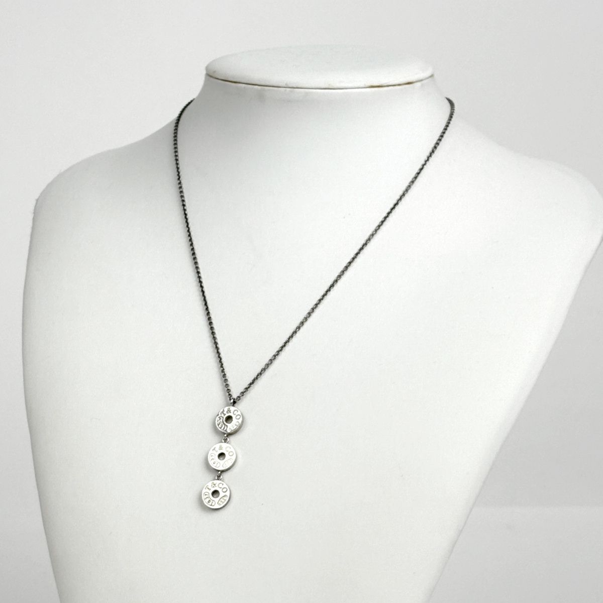 ティファニー TIFFANY&Co. 最高 スリードロップ サークル ネックレス