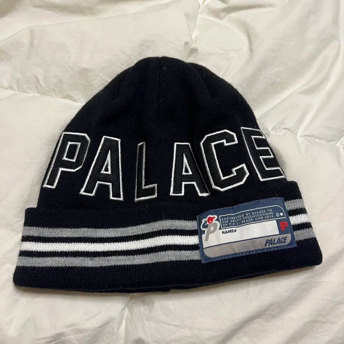PALACE × UNION ペルビアンビーニー ブラック／ブルー PALACE UNION