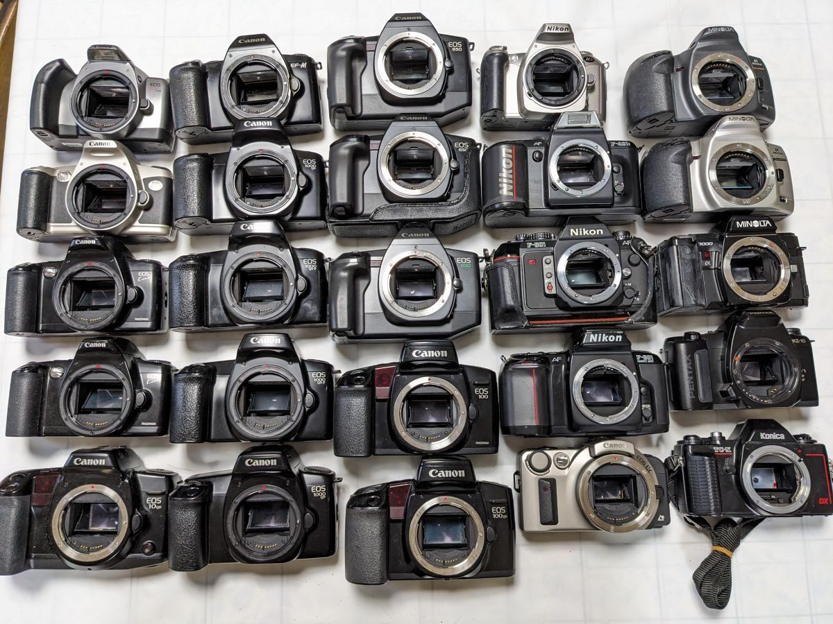 ☆25台まとめ / ジャンク☆ Canon EOS Kiss, 1000QD, Nikon F-501
