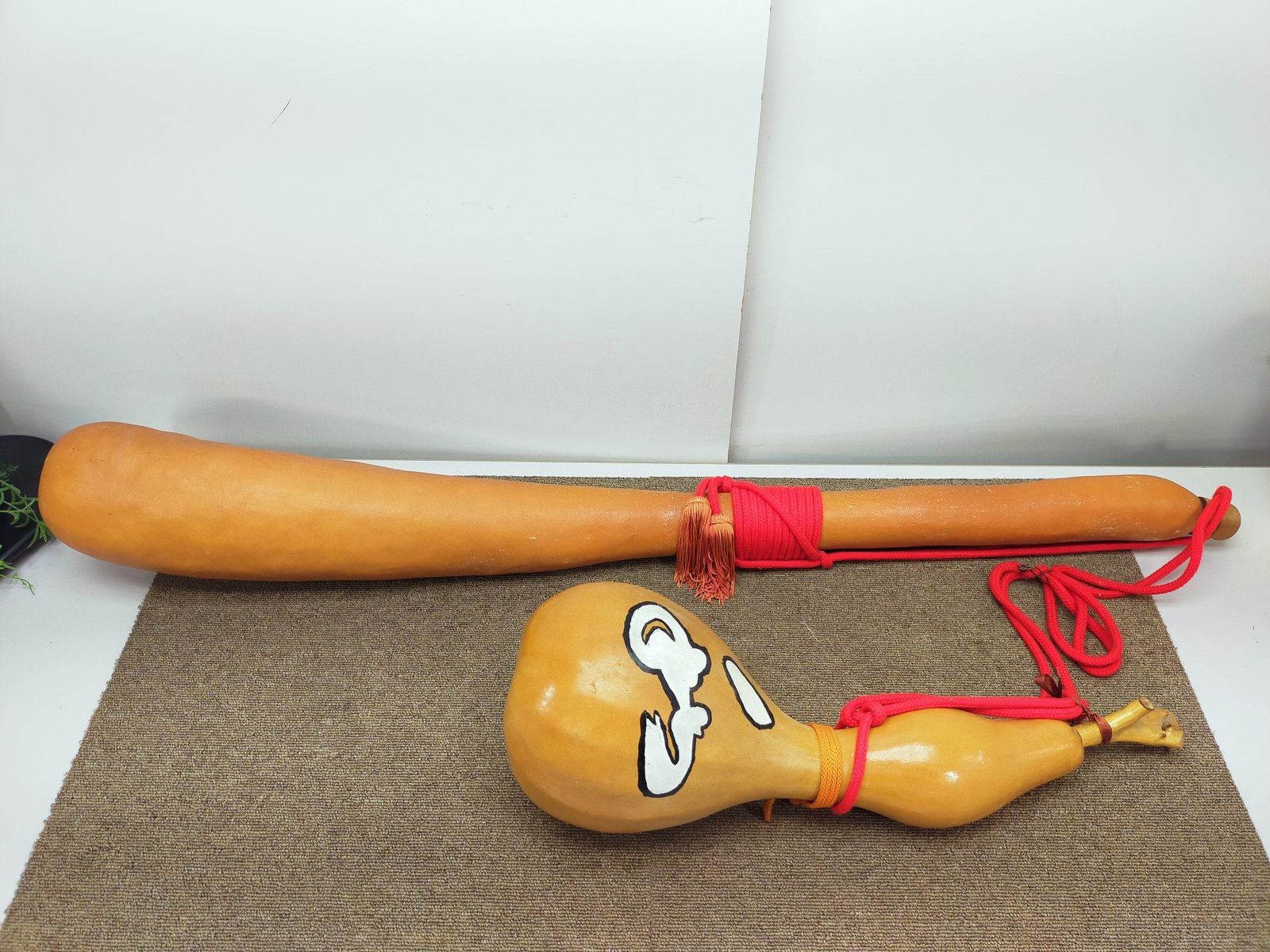 ひょうたん 【超特大117cm/58cm】天然ひょうたん2個セット
