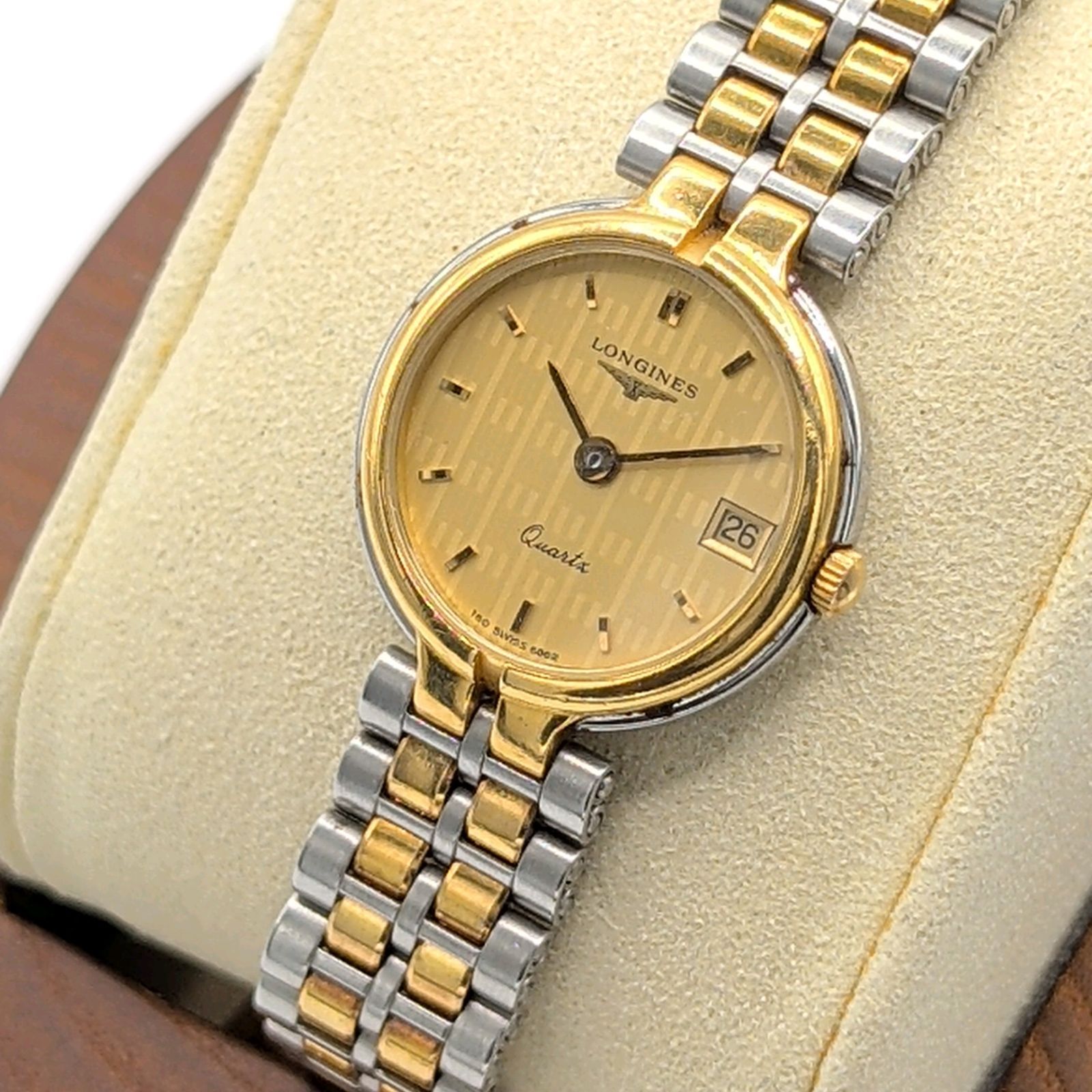 Longines Flagship Gold Silver Combi Gold dial Date Y2K 00S