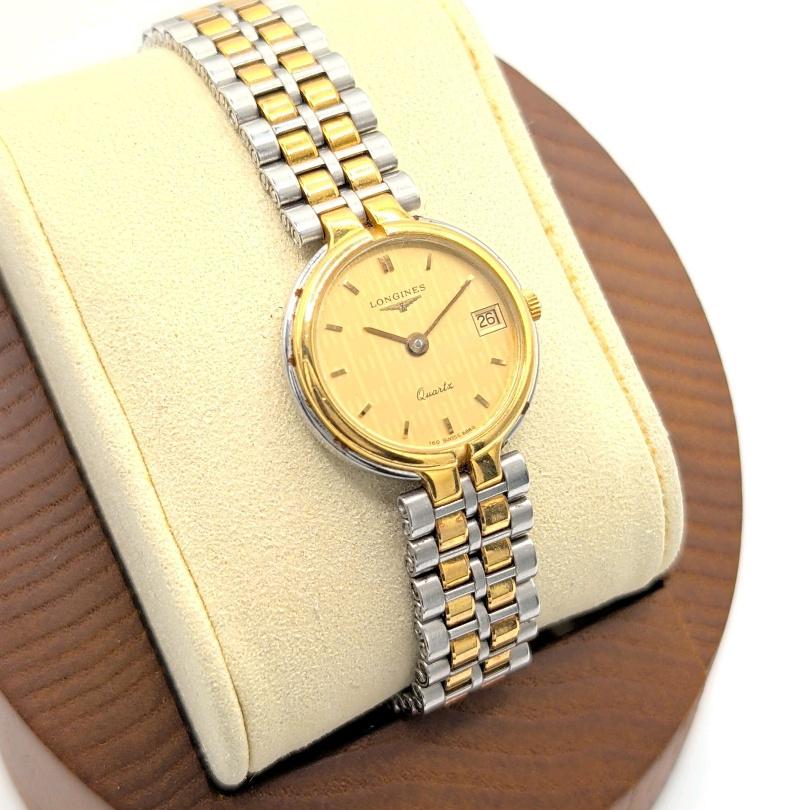 Longines Flagship Gold Silver Combi Gold dial Date Y2K 00S