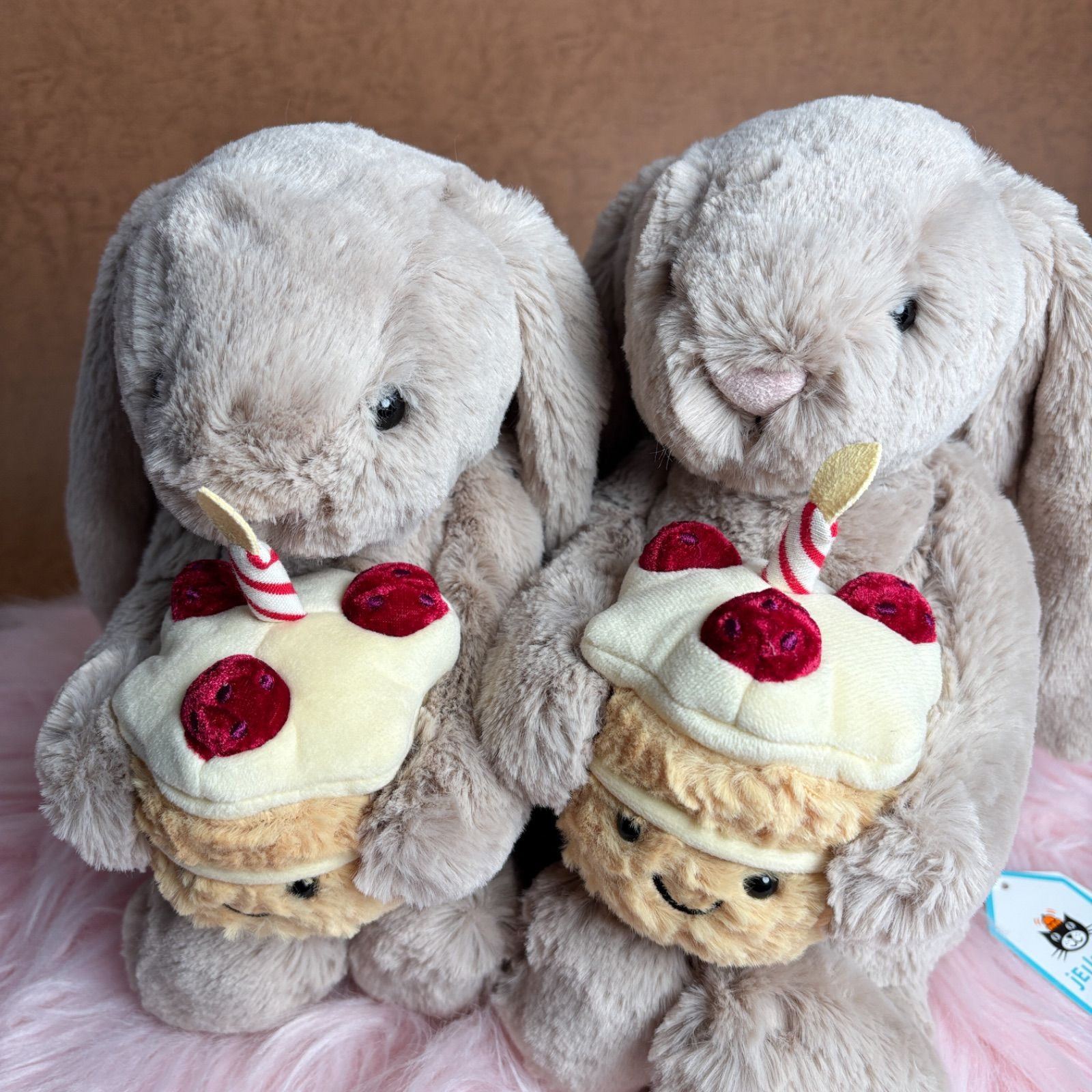 新品 ジェリーキャット バシュフルベージュバニー 誕生日ケーキ