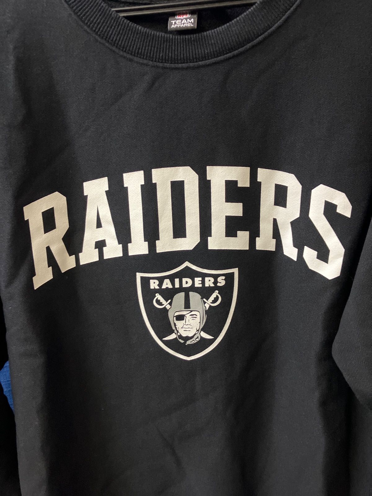 美品】RAIDERS レイダース スウェット トレーナー ブラック Lサイズ 