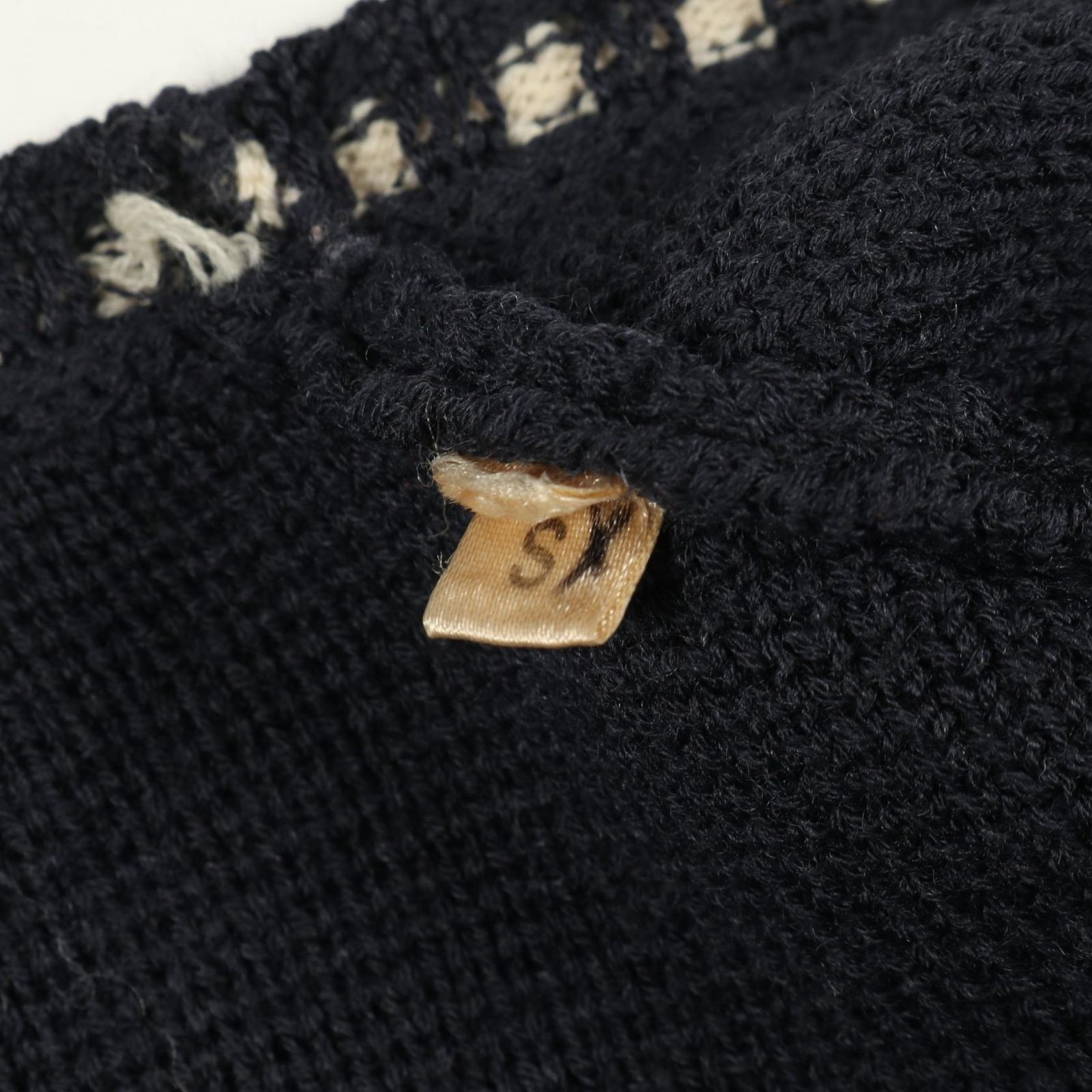 HERMES エルメス H柄 ウール ノースリーブ ニット ベスト サイズS 中古・古着通販】HERMES (エルメス) ノースリーブハイネックシルク