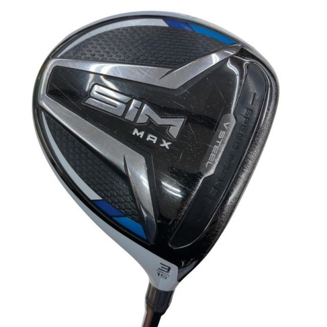 SIM MAX 3番フェアウェイウッド 15度　ベンタスブルー6S 大きめヘッドで地面からでもラクに飛ばせる」フェアウェイウッド