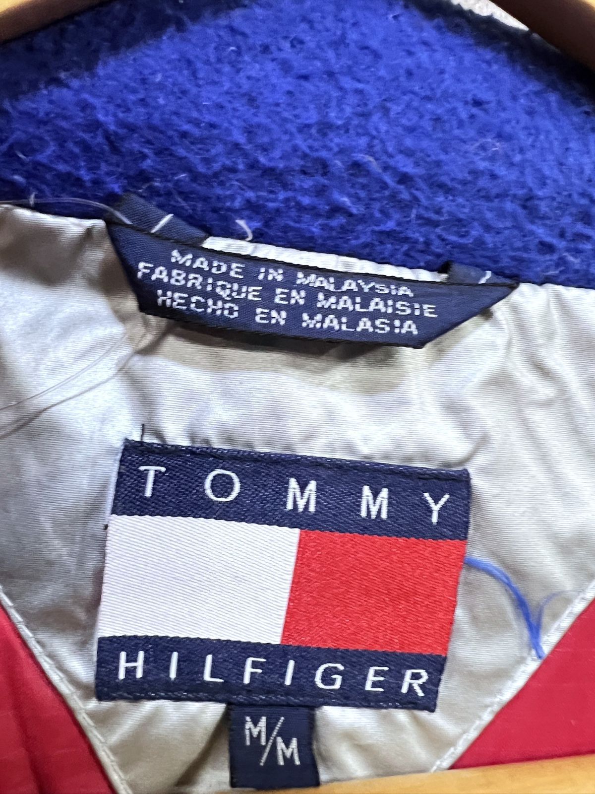 90s TOMMY HILFIGER ダウンコート M ベンチコート トミーヒルフィガー