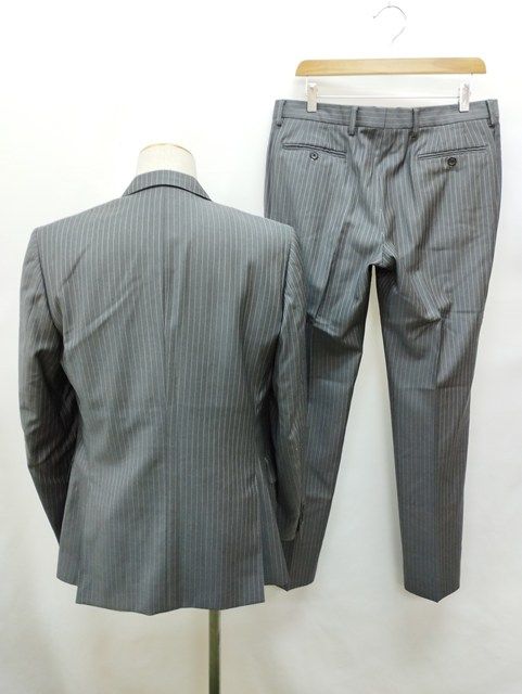 P209 [人気] Paul Smith ポールスミス スーツ L グレー ストライプ柄 3