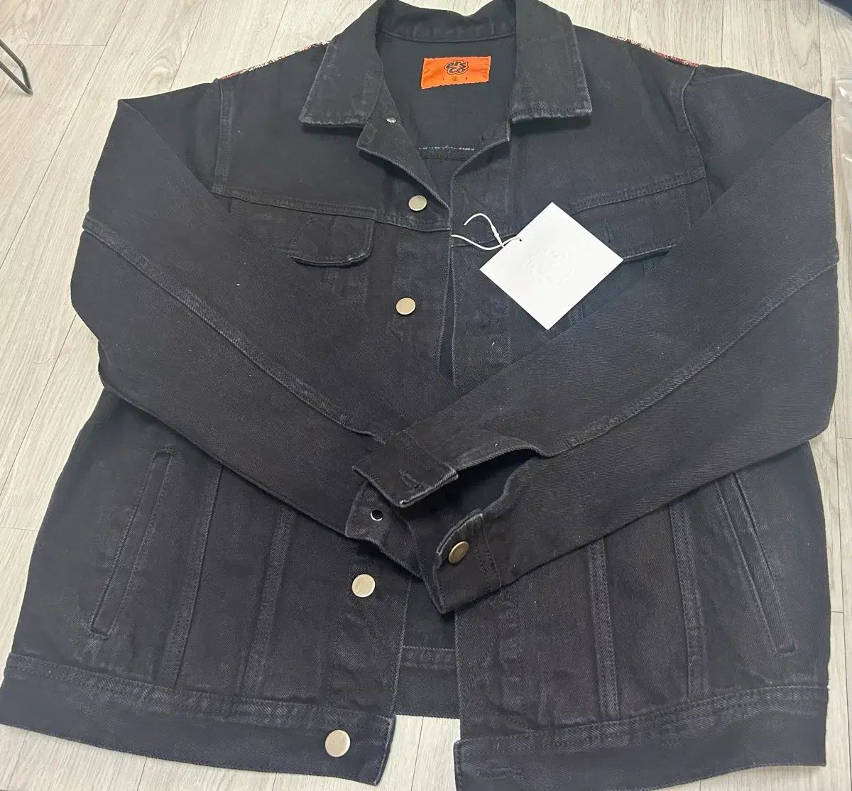 イアルエスコ デニム トラッカー ジャケット ブラック 2 サイズ
