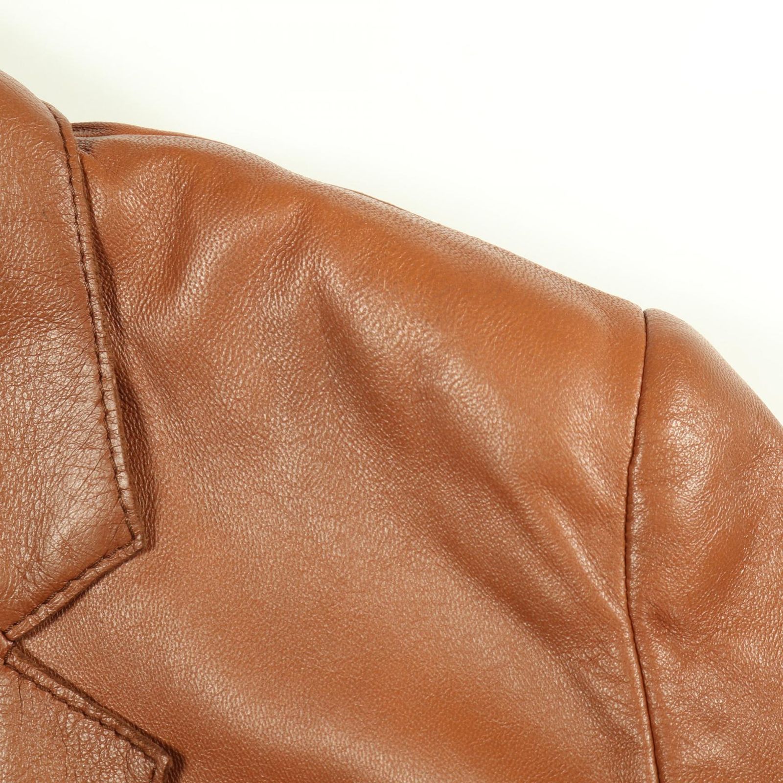 マックスマーラ　ウィークエンドライン　レザージャケット　ブラウン ウィークエンド マックスマーラ WEEK END Max Mara 革ジャン 衣料品