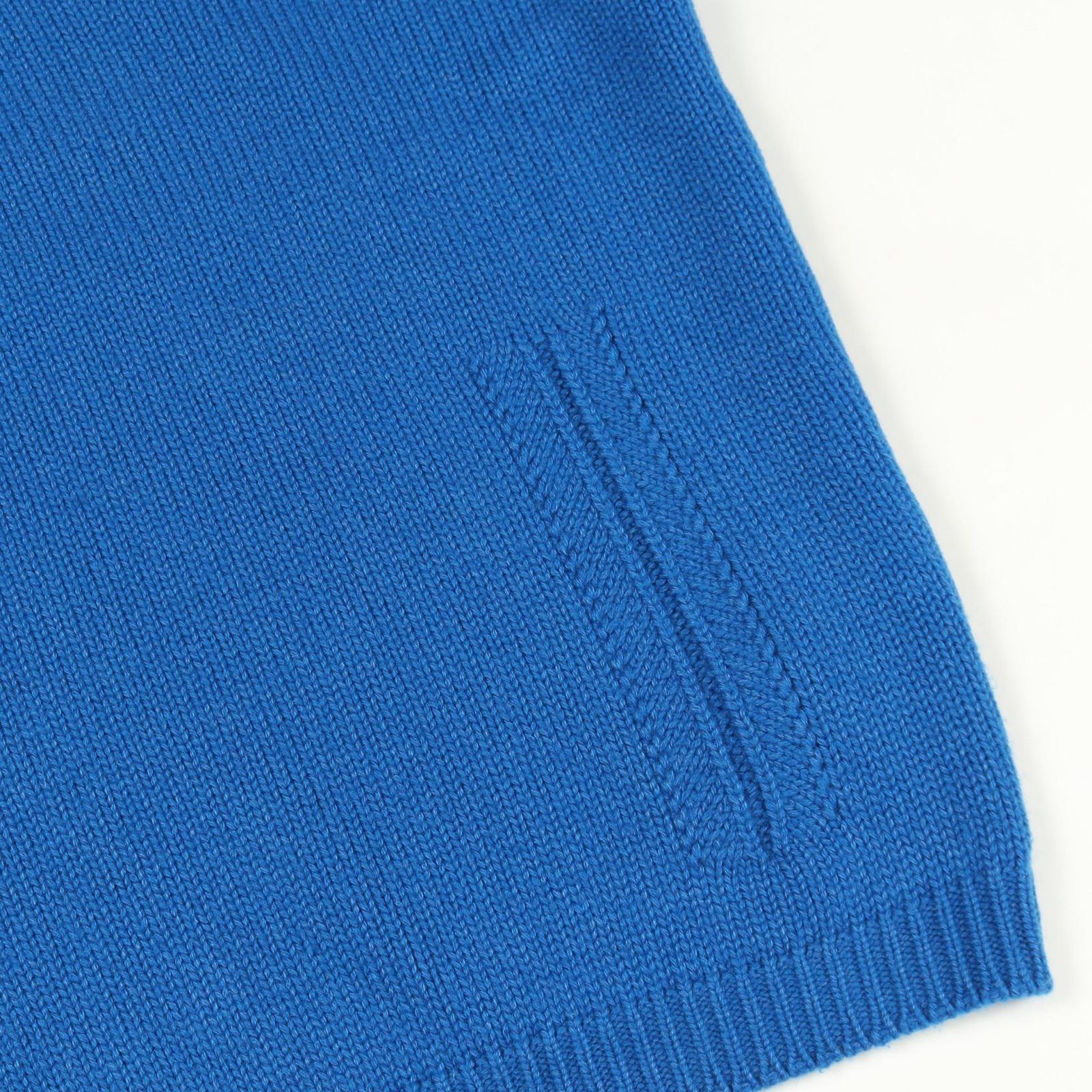 HERMES エルメス カシミヤ　ニット　セーター　長袖　ブルー エルメス HERMES ニット ブルー カシミヤ コットン ニット レディース