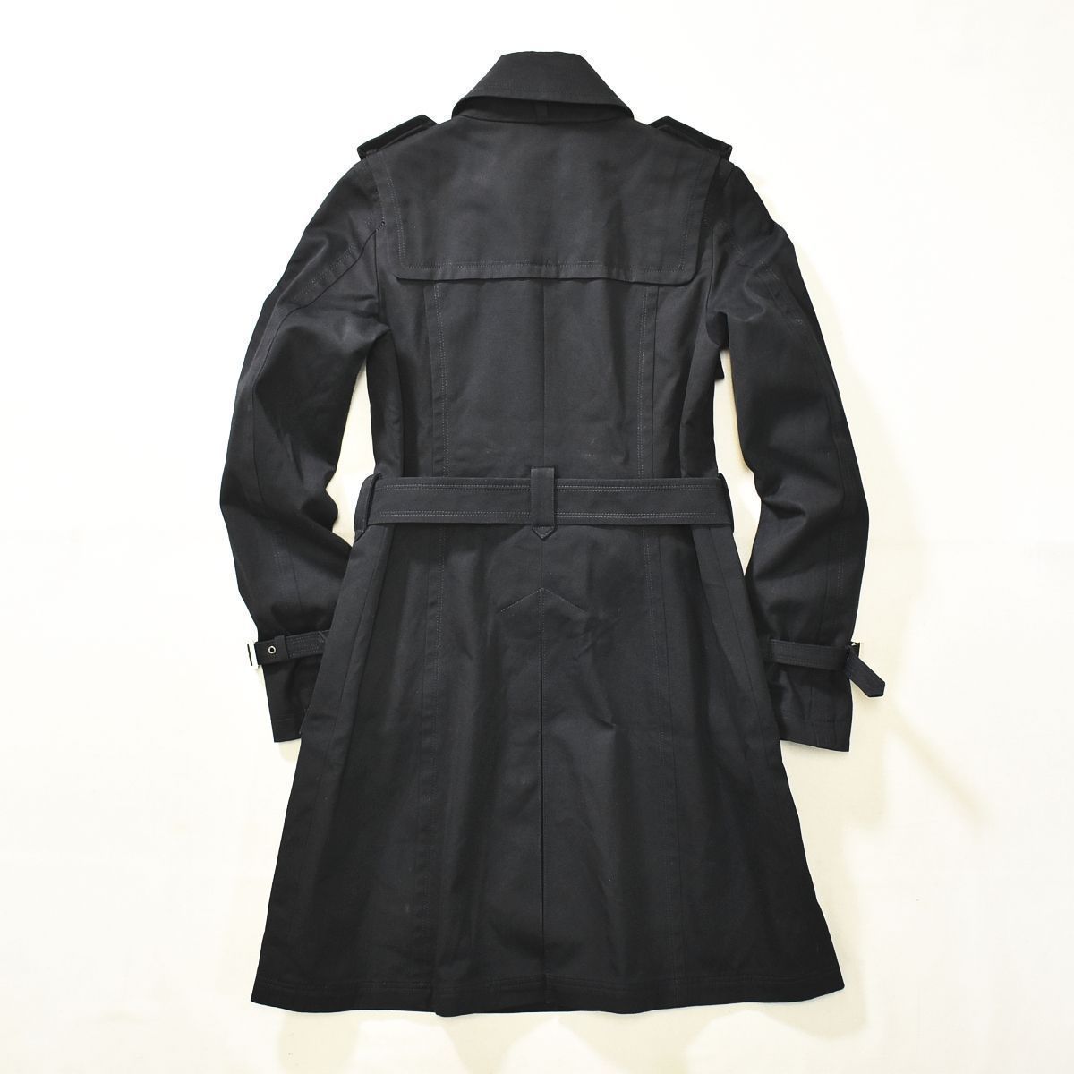 LOVELESS　ラブレス　トレンチコート　34　黒　ブラック　ロングコート ブロッキングトレンチコート(コート)｜LOVELESS(ラブレス)の