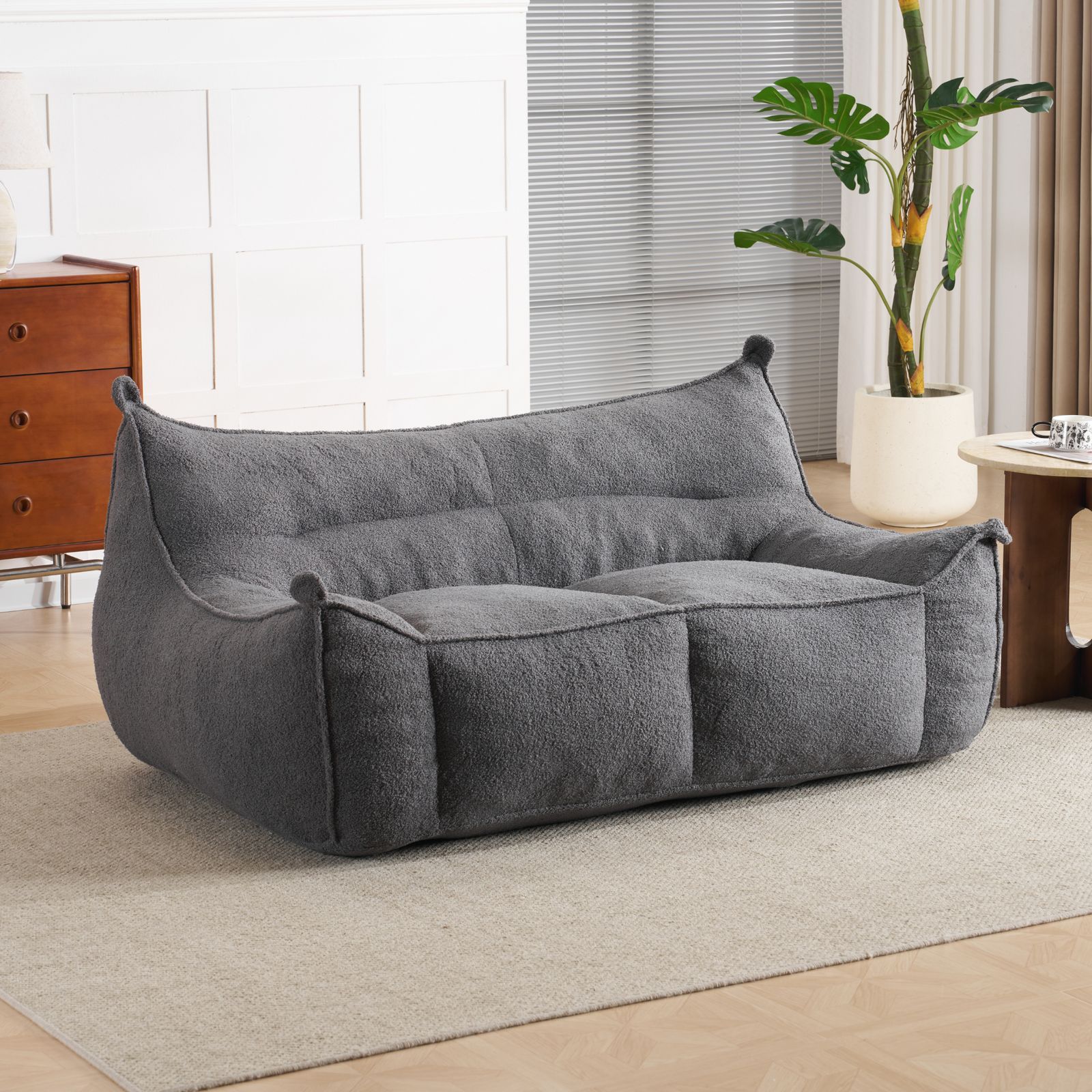 大人気商品」全新品 【2人掛けソファ】圧縮ソファ クッションソファー 
