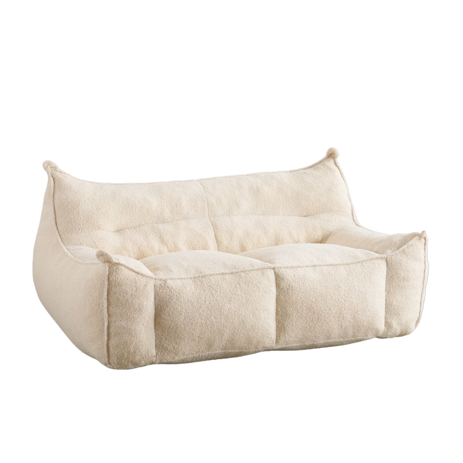 2人掛けソファ 幅160cm クッションソファー 圧縮梱包 フロアソファー