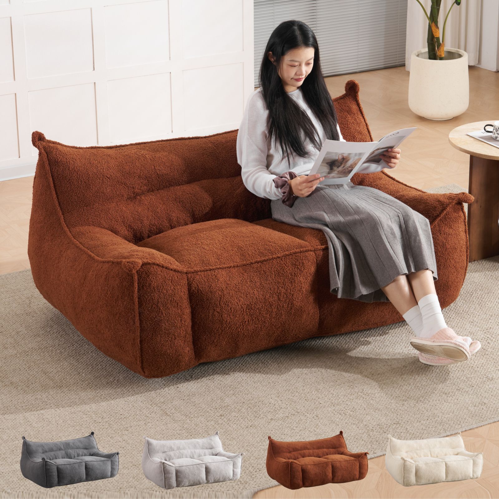 2人掛けソファ 幅160cm クッションソファ 圧縮梱包 フロアソファ 座椅子 数量限定セール」 2人掛けソファ 幅160cm クッションソファー 圧縮梱包