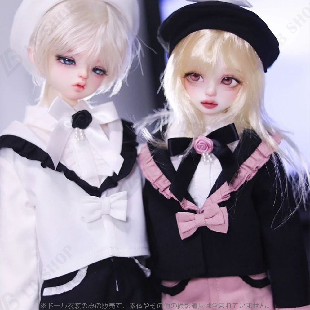 ドール衣装ドール服 4点セッ1/6bjd 1/4 1/3 着せ替え服 doll服 コート