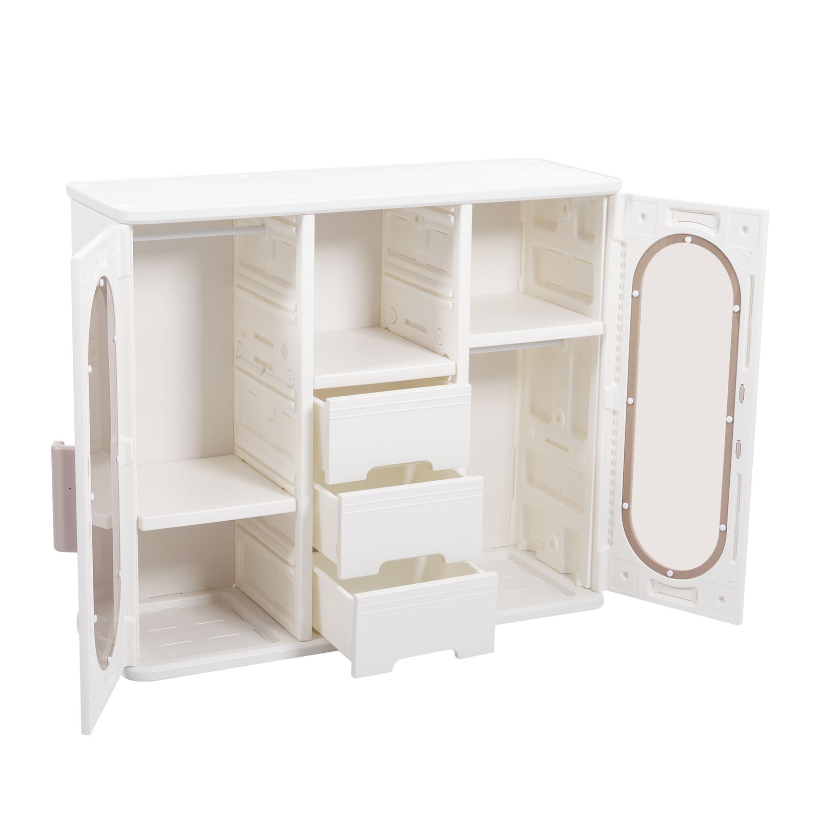 全新品 多機能 キッズ用収納キャビネット キッズクローゼット 子供用
