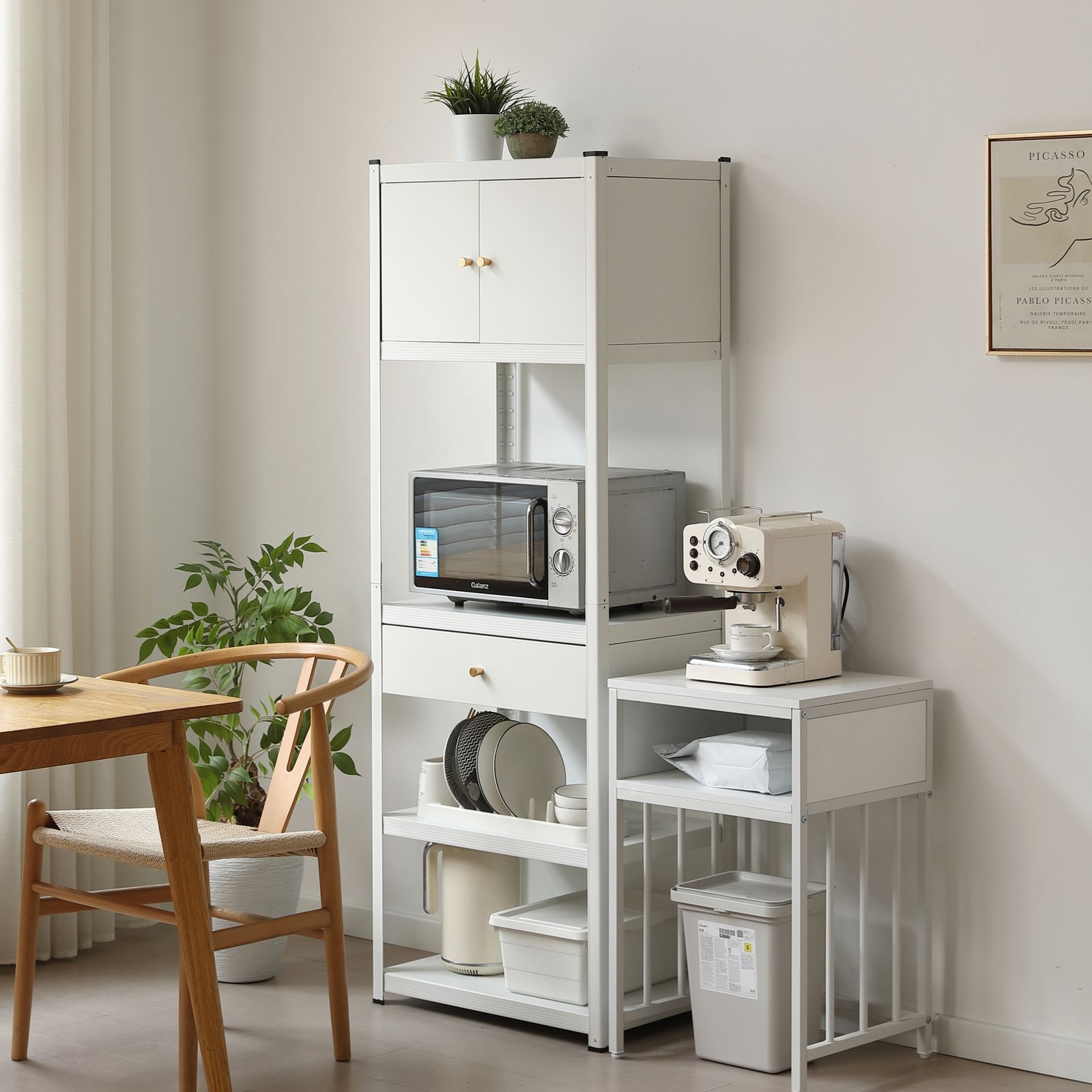 スチールラック 工場 オープンラック 可動棚 分割可能 大容量 オープン