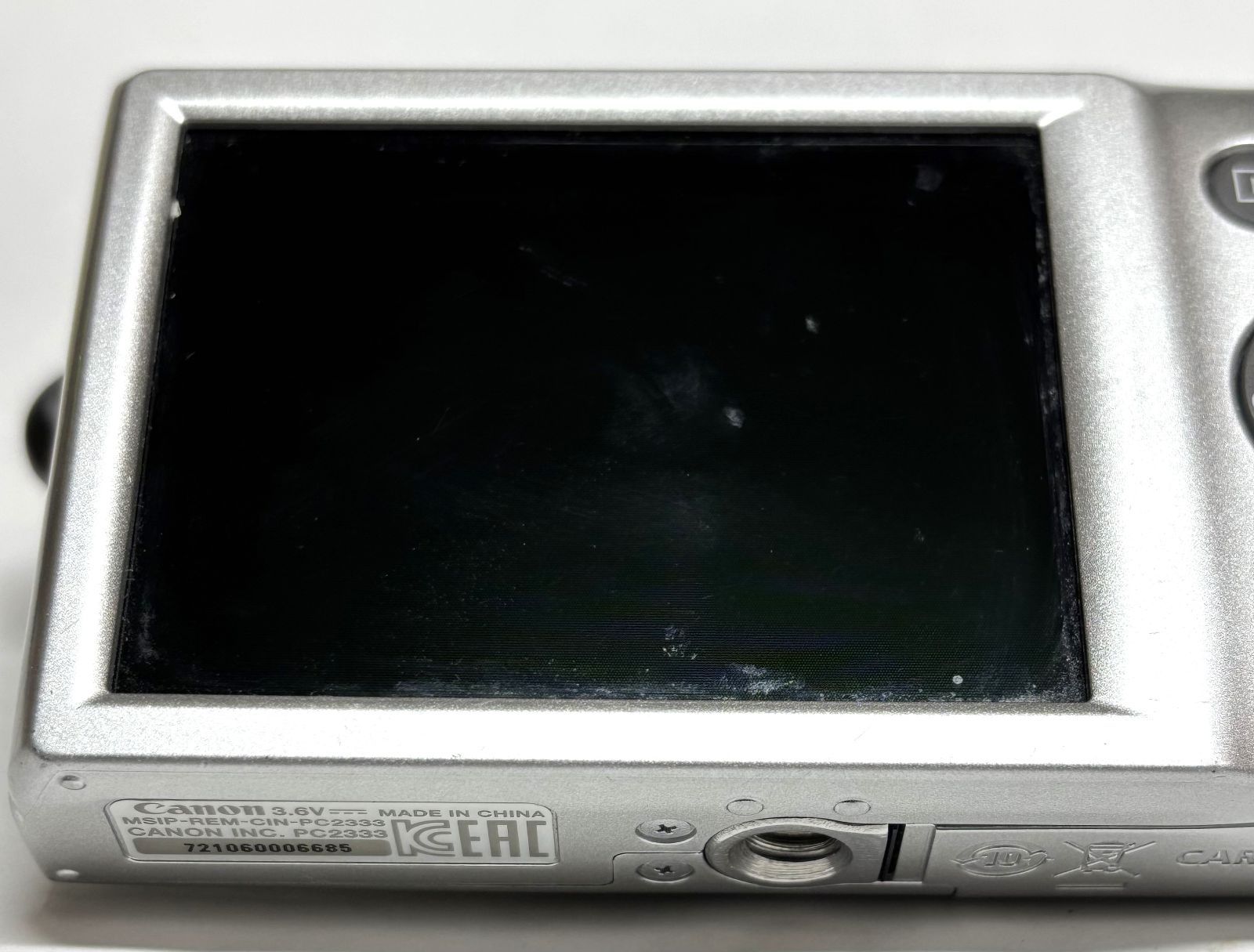 Canon IXY 200 PC2333 HD 20MP 8x デジタルカメラ silver 基本動作確認