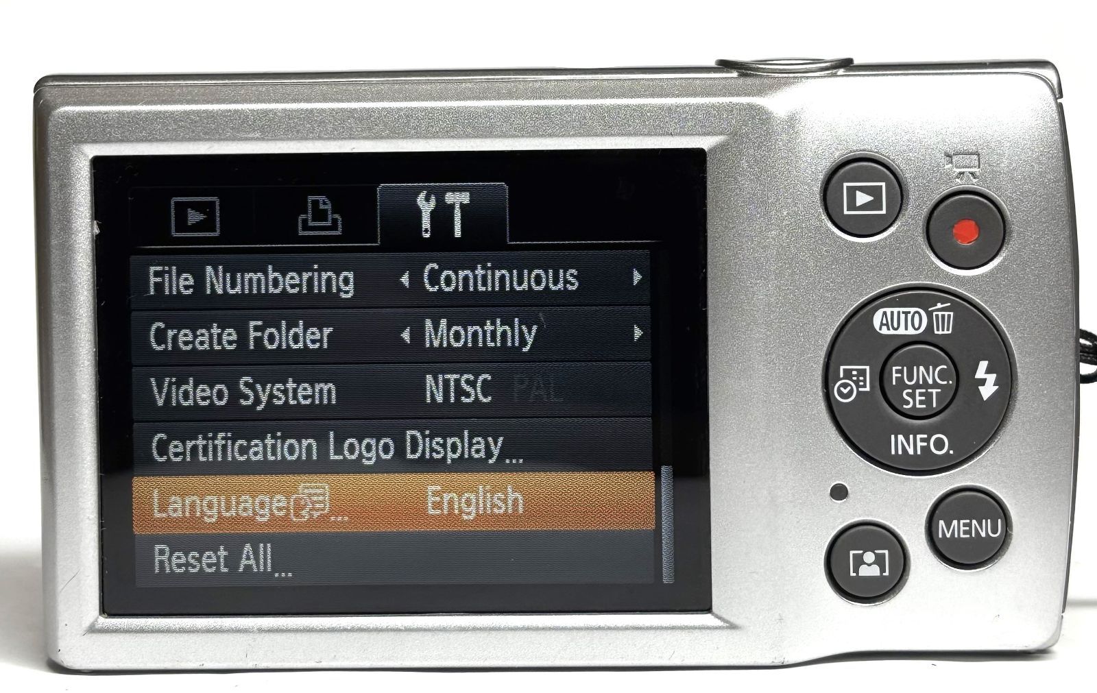 Canon IXY 200 PC2333 HD 20MP 8x デジタルカメラ silver 基本動作確認