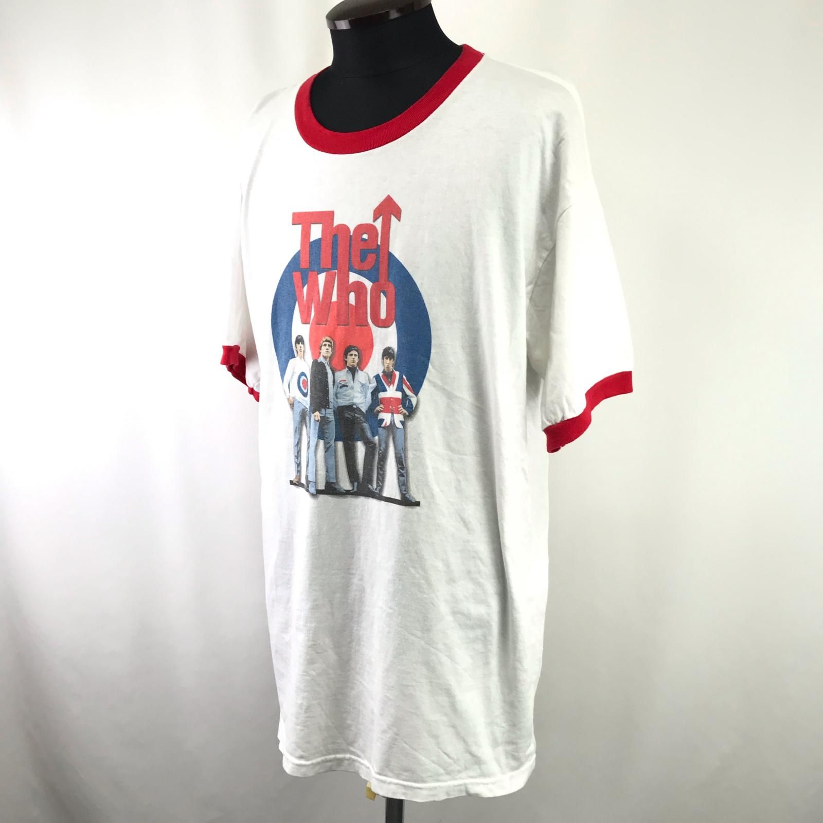 The Who/ザ・フー☆半袖リンガーTシャツ/バンドTシャツ【メンズXL/白