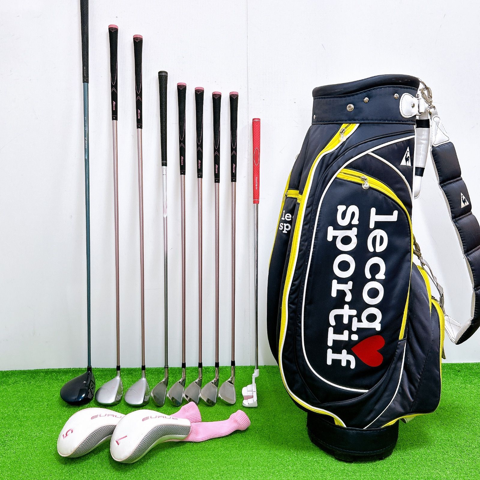 ミズノ レディース ゴルフクラブ パター含め9本セット ミズノ レディース ゴルフクラブ パター含め9本セット ミズノ