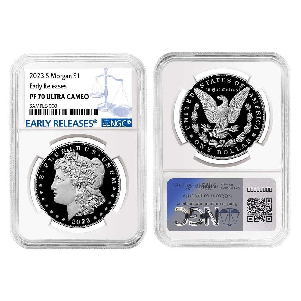 2023-S プルーフ 1ドル モルガン＆ピース シルバー ダラー 2枚セット