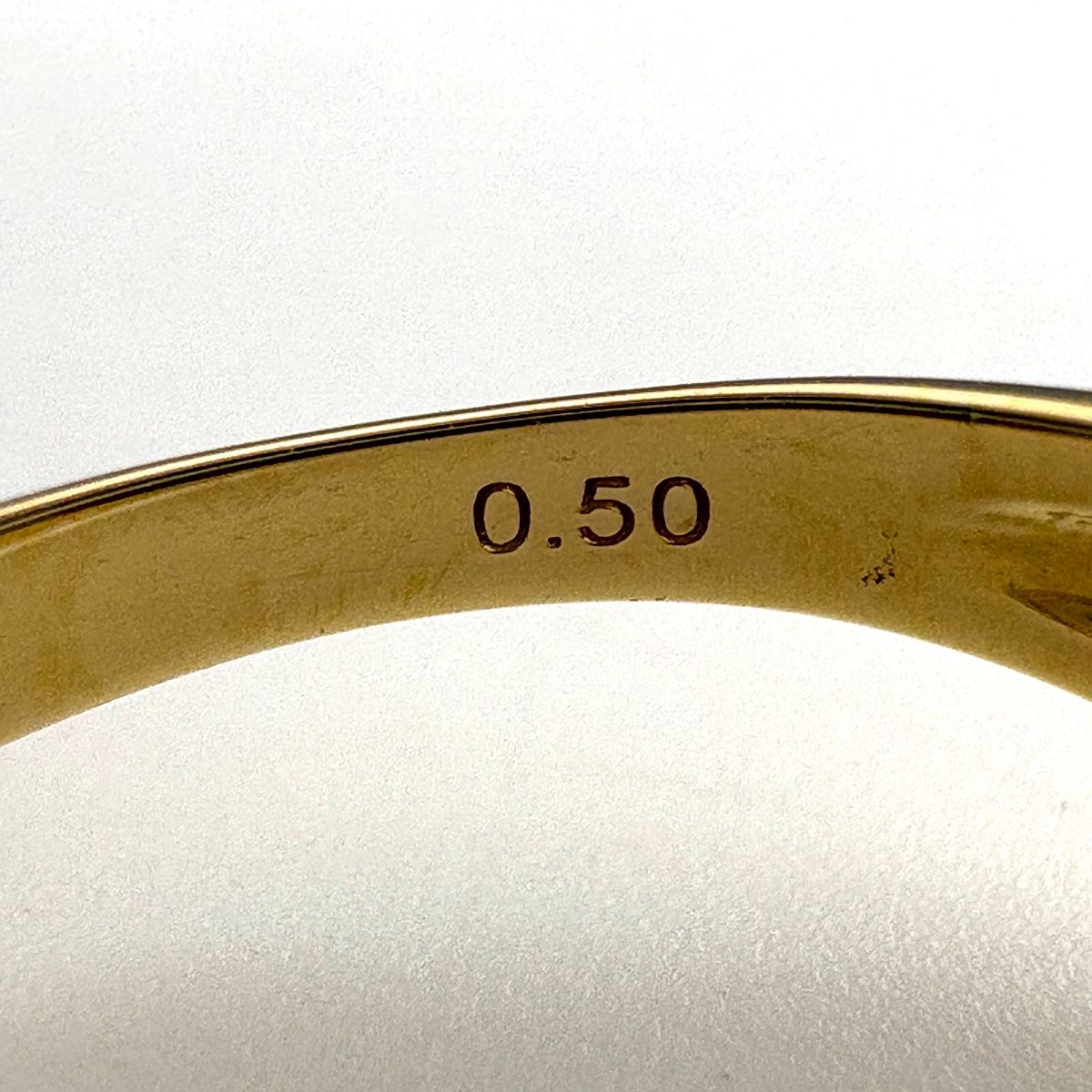 メレダイヤ デザインリング YG イエローゴールド 指輪 リング 11号 K18