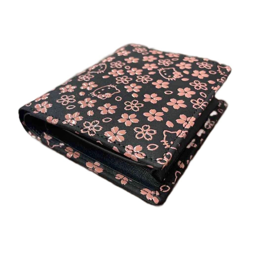 まいたん 印傳屋　ハローキティ　折財布 ハローキティ HELLO KITTY 二つ折り財布 札入れ ウォレット 牛革 本革