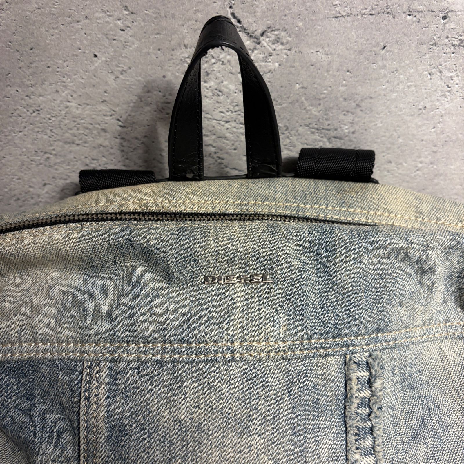 ✨DIESEL ディーゼル デニム リュック バックパック 合皮ダメージあり 