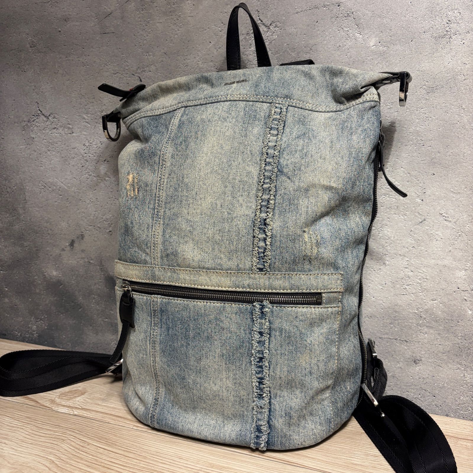 ✨DIESEL ディーゼル デニム リュック バックパック 合皮ダメージあり 