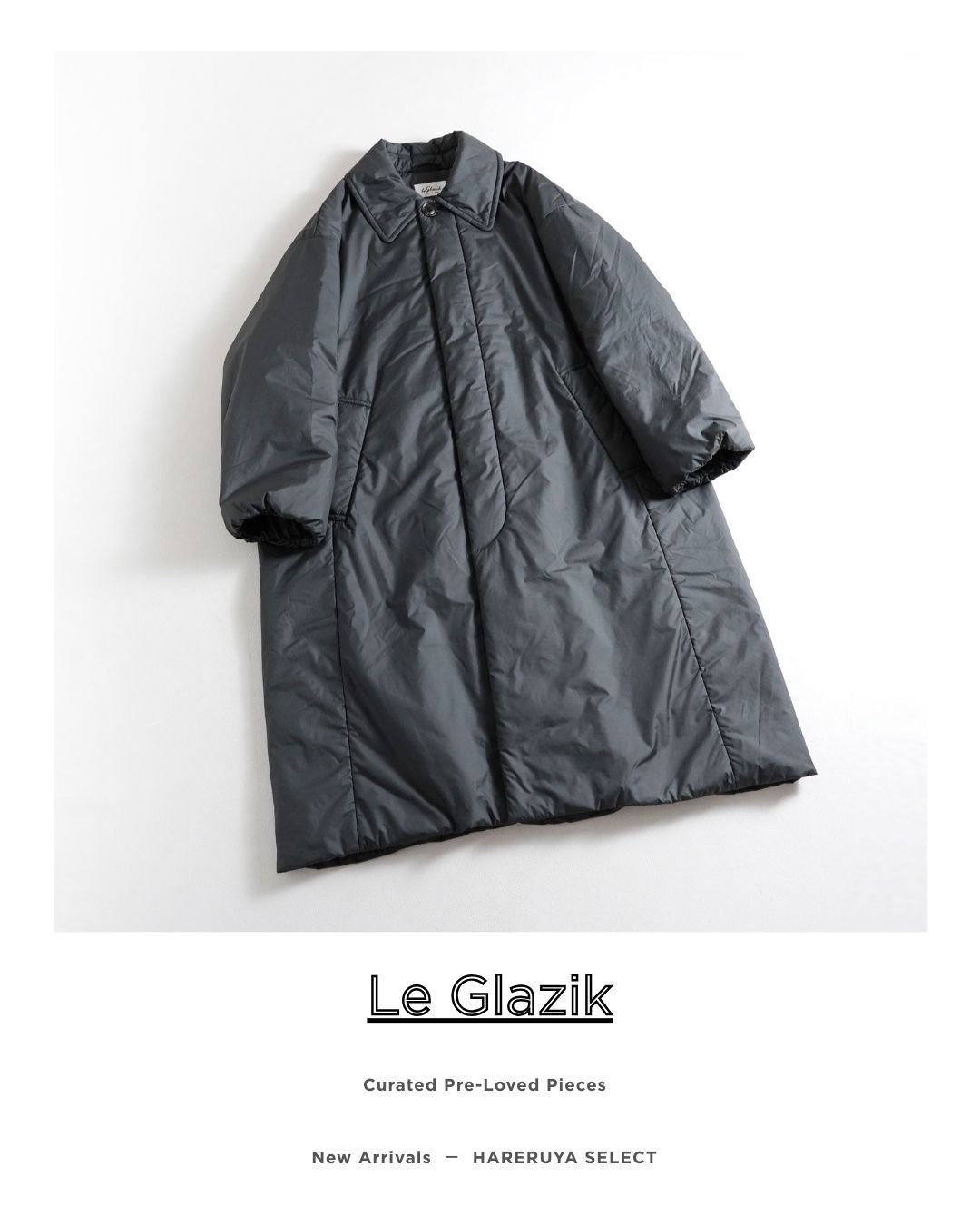 932t*美品 LE GLAZIK ルグラジック 中綿ロングコート 36 S