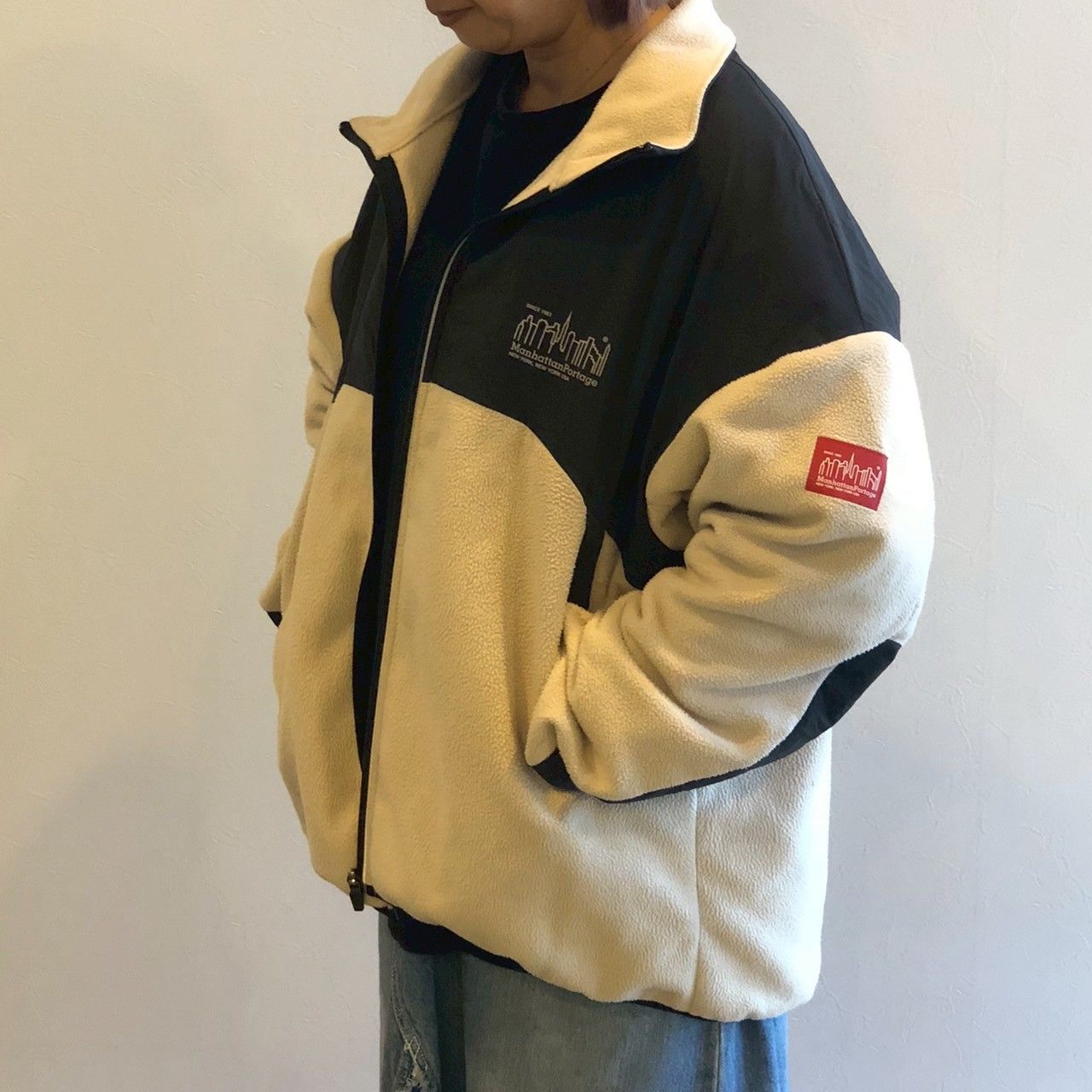 Manhattan Portage マンハッタンポーテージ フリースジップジャケット 