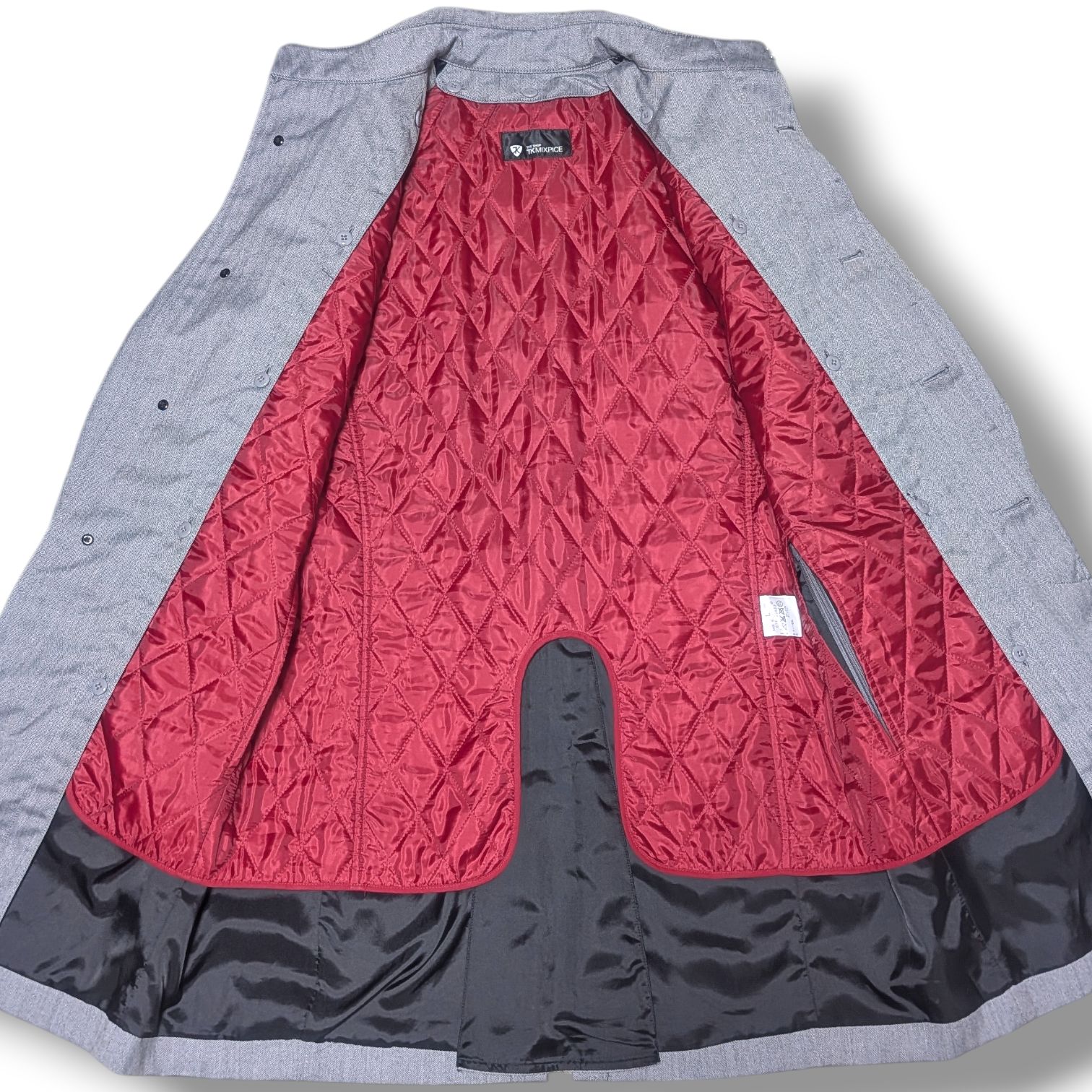 美品　タケオキクチ ライナー　ヘリンボーン トレンチコート 2way カシミヤ 美品 タケオキクチ ライナー ヘリンボーン トレンチコート 2way