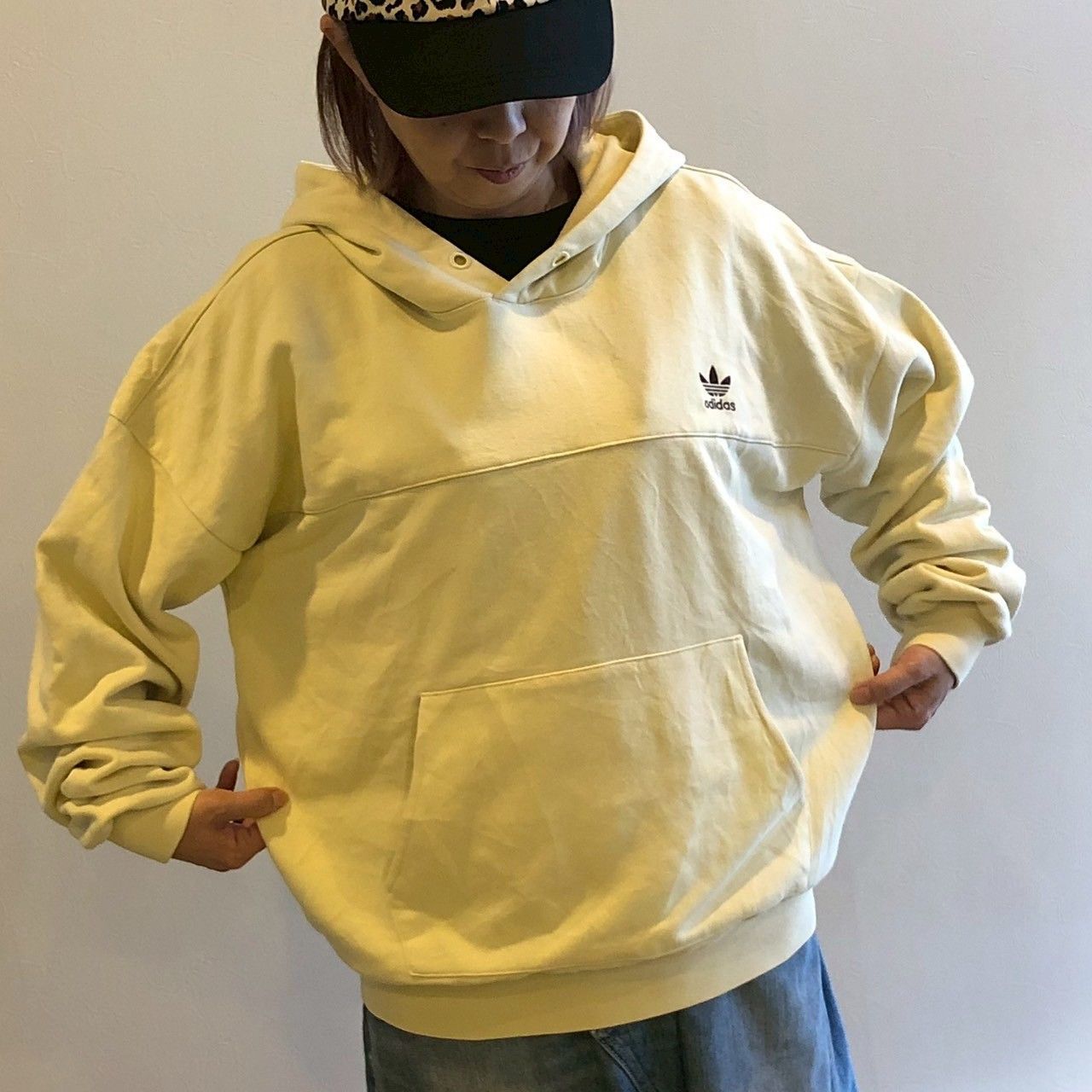 adidas アディダス トレフォイルロゴ コットンパーカー ヴィンテージ 251209